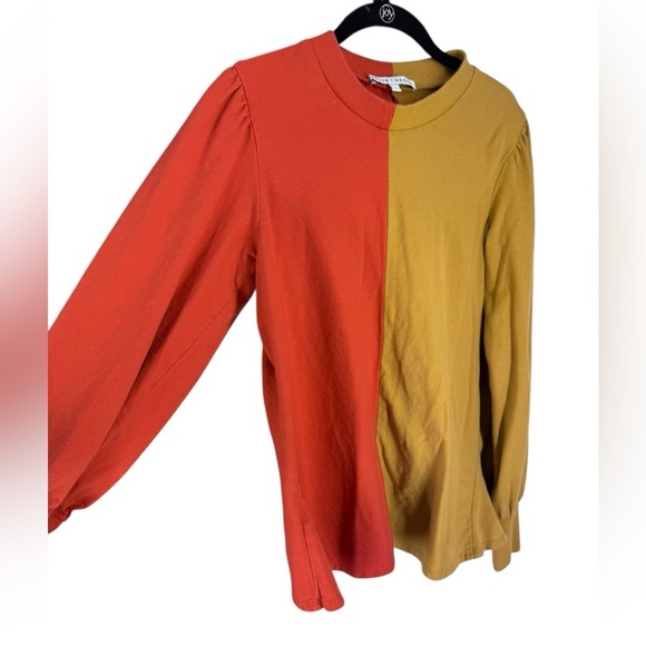 Selva Negra 2 toned top MOD orange and mustard large - Picture 3 of 4